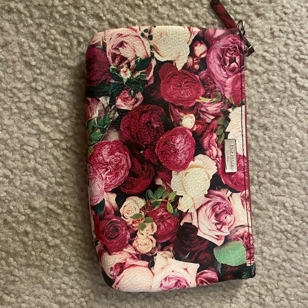 Kate spade floral clutch